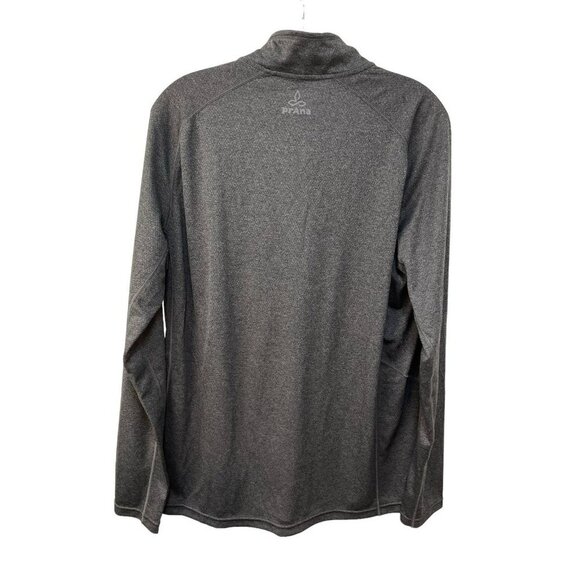 Prana Men’s Breathe Lightweight Quarter Zip Pullover Gray Polyester Size Medium - Picture 5 of 5